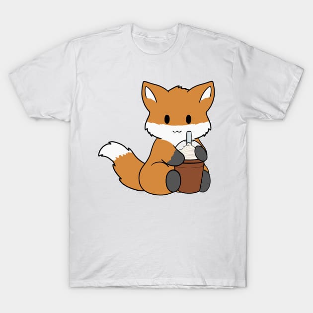 Fox Ice Coffee T-Shirt by BiscuitSnack